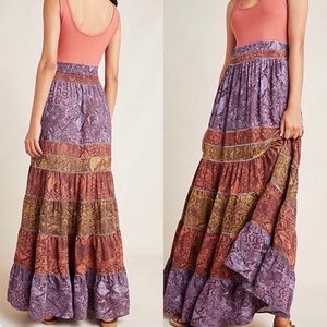 Anthropologie maxi dress size M